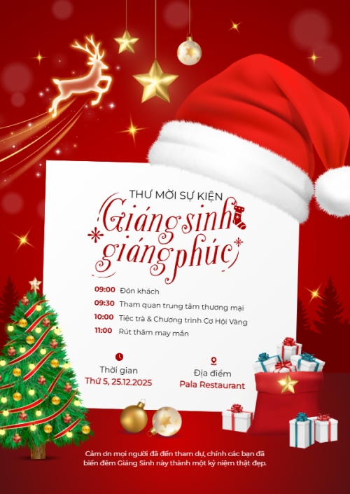 Mẫu thiết kế Thư mời Giáng sinh giáng phúc 1770454156