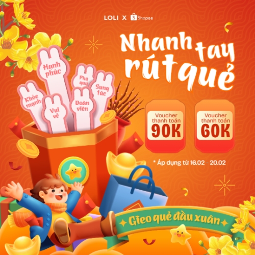 Mẫu thiết kế Bài post MXH vuông Nhanh tay rút quẻ 1770446988