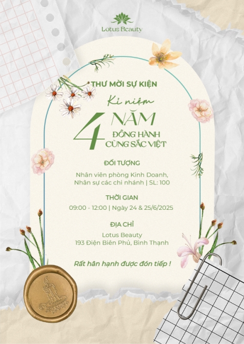 Mẫu thiết kế Thư mời Spa, beauty, làm đẹp, thẩm mỹ, wedding, sự kiện, event, hoa lá, hiện đại, sang trọng, modern 1770453432