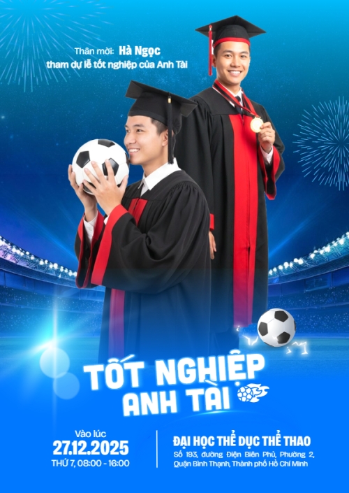 Mẫu thiết kế Thư mời Tốt nghiệp tỏa sáng 1770453429