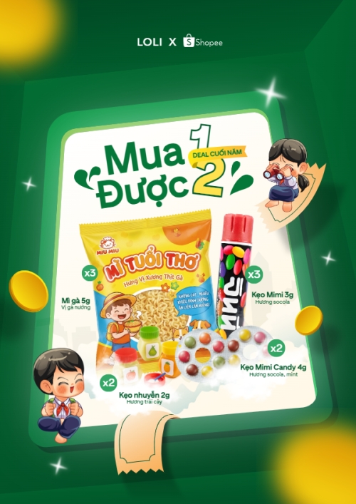 Mẫu thiết kế Poster chuẩn Mua 1 được 2 deal cuối năm 1770453123