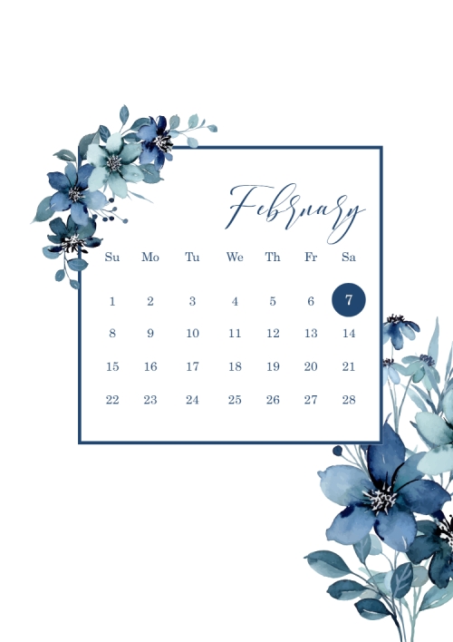 Mẫu thiết kế Ruột thiệp cưới Thiệp cưới Hoa xanh 1770432817