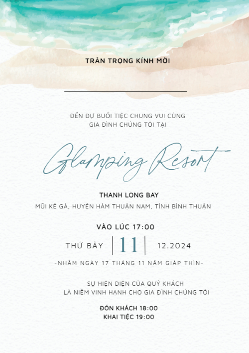 Mẫu thiết kế Ruột thiệp cưới Sea Lover, cổ điển, vintage, retro, classic 1770427283