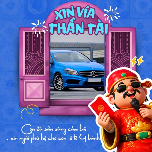 Mẫu thiết kế Bài post MXH vuông Cúng vía thần tài 1772047077