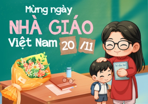 Mẫu thiết kế Thiệp chúc mừng Mừng ngày Nhà Giáo Việt Nam 1770453368