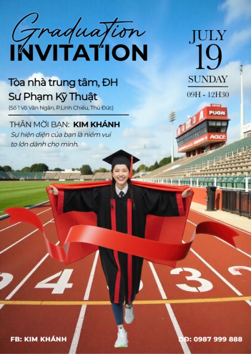 Mẫu thiết kế Thư mời Graduation invitation 1770453436