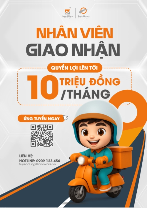 Mẫu thiết kế Poster chuẩn Giao hàng, shipper, tuyển dụng, văn phòng, office, dễ thương, cute, đơn giản, simple 1770459718