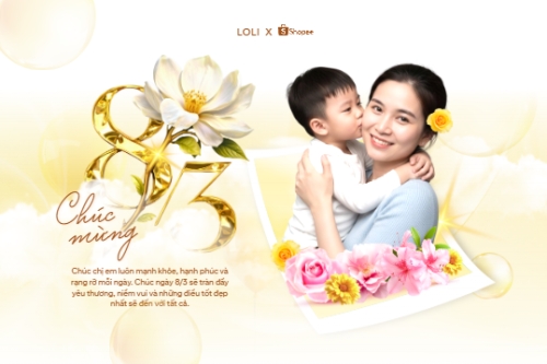 Mẫu thiết kế Bài post MXH ngang Chúc mừng ngày Quốc tế phụ nữ 8/3 1773670102