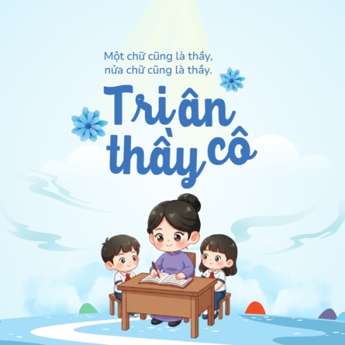 Mẫu thiết kế Nhãn dán Decal Tri ân thầy cô 1774519089