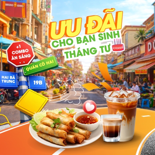 Mẫu thiết kế Bài post MXH vuông Ưu đãi cho bạn sinh tháng tư 1774694859