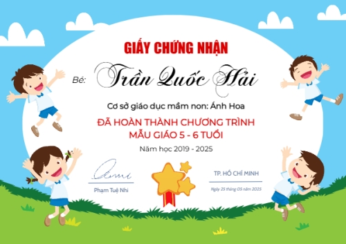 Mẫu thiết kế Bằng khen Quốc tế thiếu nhi, trẻ em,1/6, International Children's Day, children, giáo dục, education, school, trường họ 1772964530