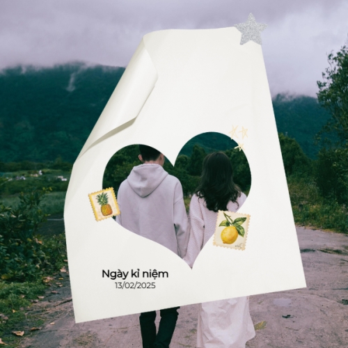 Mẫu thiết kế Photobook vuông Couple, cặp đôi, người yêu, lover, tình yêu, love, đơn giản, simple, cute, dễ thương 1774519524