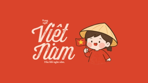 Mẫu thiết kế Hình nền máy tính 2/9, Quốc Khánh, lễ hội, Việt Nam, sự kiện, dễ thương, cute, chibi, hoạt hình, cartoon 1773665366