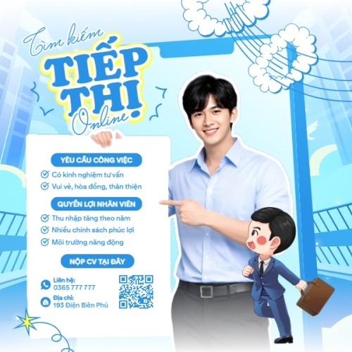 Mẫu thiết kế Bài post MXH vuông Tìm kiếm tiếp thị online 1772950675