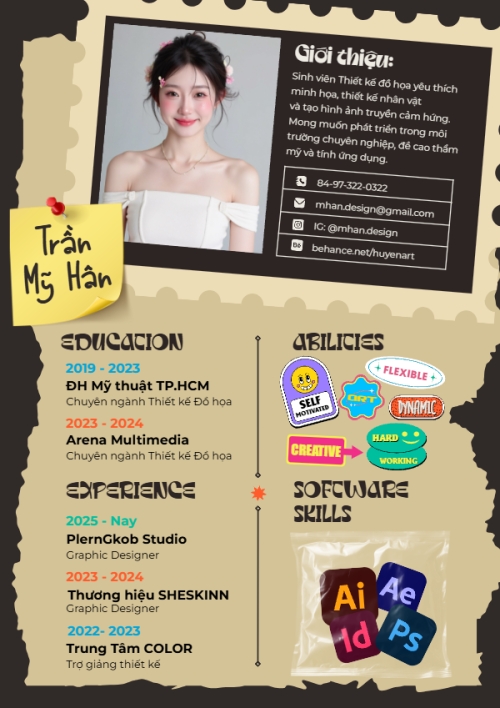 Mẫu thiết kế Hồ sơ xin việc Thiết kế, designer, mỹ thuật, tài chính, truyền thông, finance, văn phòng, office, y2k, cổ điển, vintage, retro, classic 1773670045