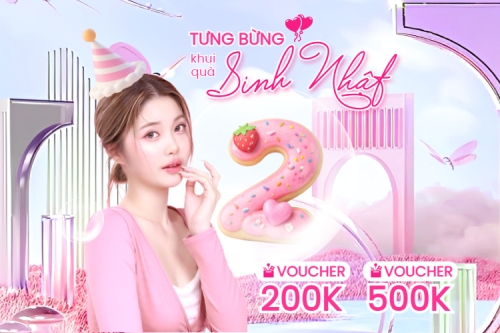 Mẫu thiết kế Bài post MXH ngang Tưng bừng khui quà sinh nhật 1774512775