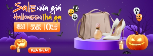 Mẫu thiết kế Ảnh bìa Facebook Halloween, lễ hội ma quái, sự kiện, event, fashion, thời trang, quần áo, trang phục, clothes, outfit, dễ thương, cute, chibi, hoạt hình, cartoon	 1773838192