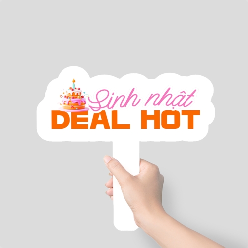Mẫu thiết kế Hashtag cầm tay Sinh nhật Deal hot 1774512332