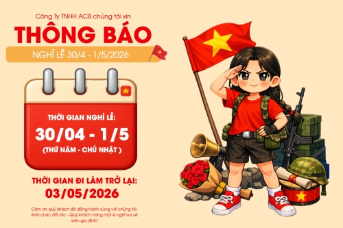 Mẫu thiết kế Bài post MXH ngang Thông báo nghỉ lễ Giải phóng miền Nam 30/4 và Quốc tế Lao động 1/5 1774689630