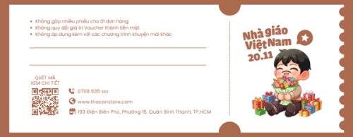 Mẫu thiết kế Gift voucher Giảm giá nhà giáo Việt Nam 20/11 1774529173