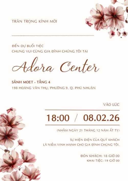 Mẫu thiết kế Ruột thiệp cưới Thiệp cưới hoa màu nước 1774423351