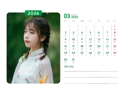 Mẫu thiết kế Lịch để bàn Xuân Bính Ngọ 2026 1774519451