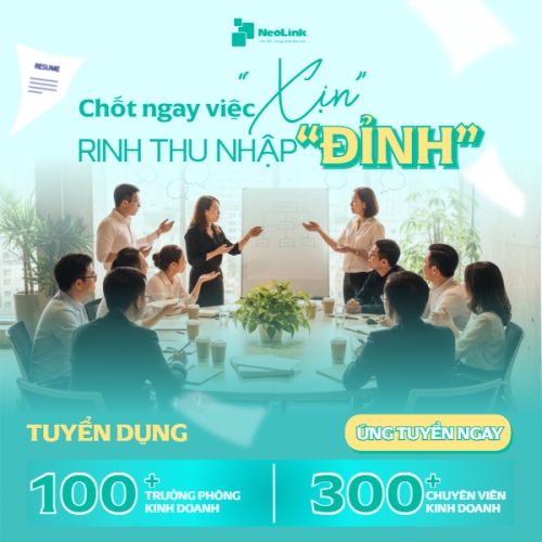 Mẫu thiết kế Bài post MXH vuông Tuyển dụng kinh doanh 1772619612