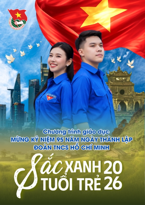 Mẫu thiết kế Poster chuẩn Ngày thành lập Đoàn TNCS Hồ Chí Minh 26/3 1773664110