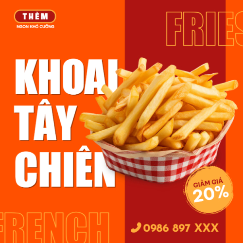 Mẫu thiết kế Bài post MXH vuông Đồ ăn, food, thực phẩm, ẩm thực, món ăn, F&B, nhà hàng, thức ăn 1773682778