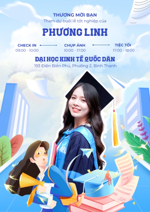 Mẫu thiết kế Thư mời Happy Graduation 1772640488