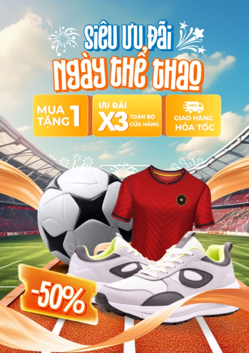 Mẫu thiết kế Poster chuẩn Ngày thể thao Việt Nam 27/3 1773669910