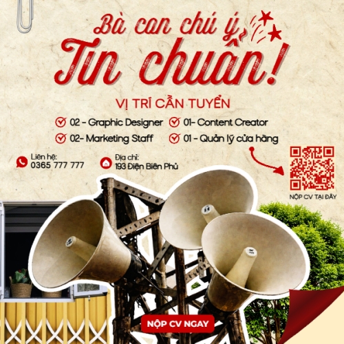 Mẫu thiết kế Bài post MXH vuông Tuyển dụng nhân tài 1773671155