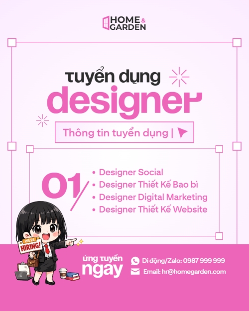 Mẫu thiết kế Bài post MXH dọc Tuyển dụng Designer 1774512574