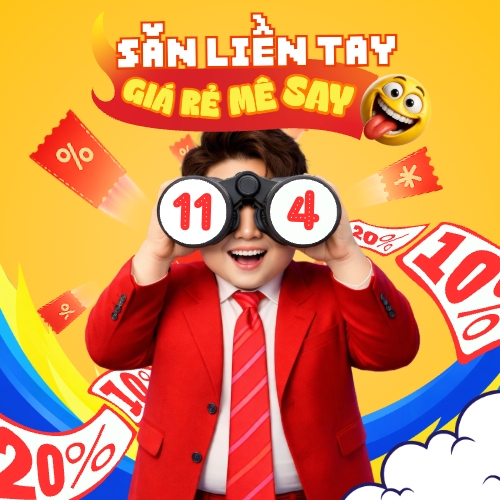 Mẫu thiết kế Bài post MXH vuông Săn liền tay giá mê say 1774523602