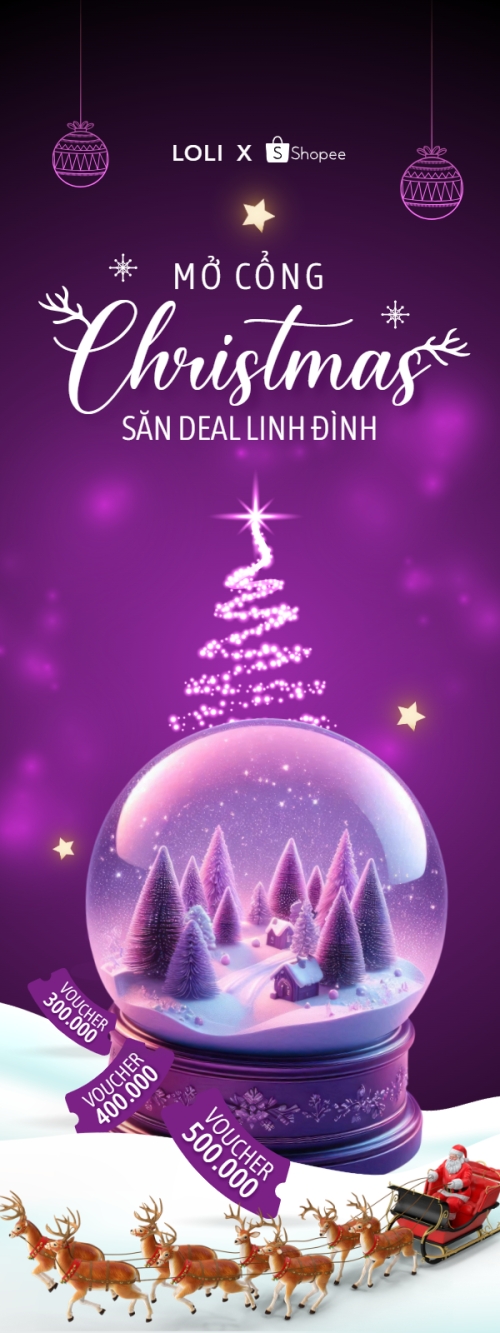 Mẫu thiết kế Standee Mở cổng Christmas săn deal linh đình 1772382475