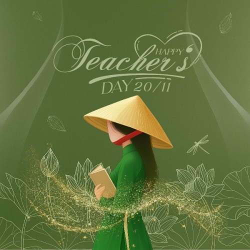 Mẫu thiết kế Nhãn dán Decal Happy teacher's day 1774524591