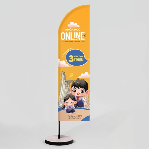 Mẫu thiết kế Cờ phướn Khóa học online 1773665107