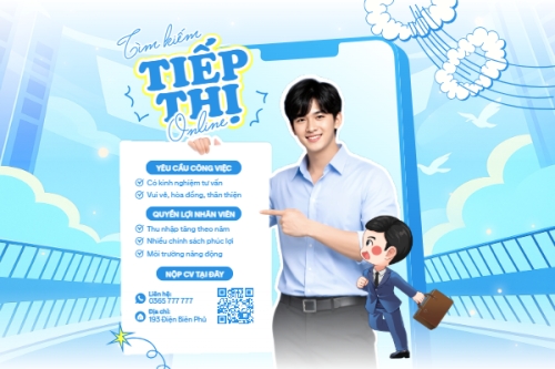 Mẫu thiết kế Bài post MXH ngang Tìm kiếm tiếp thị online 1773677046