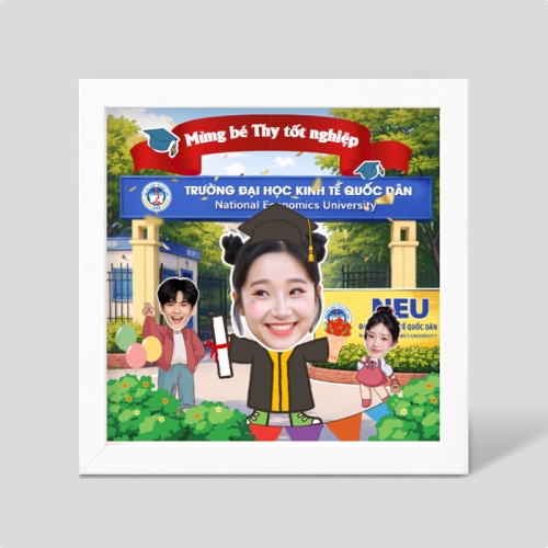 Mẫu thiết kế Khung ảnh 3D Khung ảnh trường ĐH Kinh Tế QD 1774773365