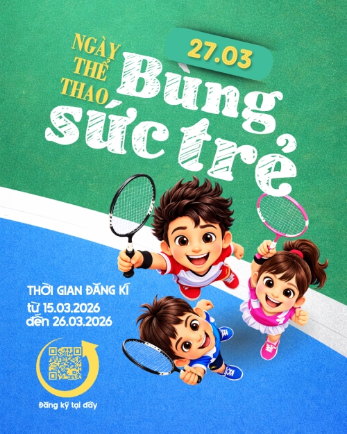 Mẫu thiết kế Bài post MXH dọc Bùng sức trẻ 1774512574