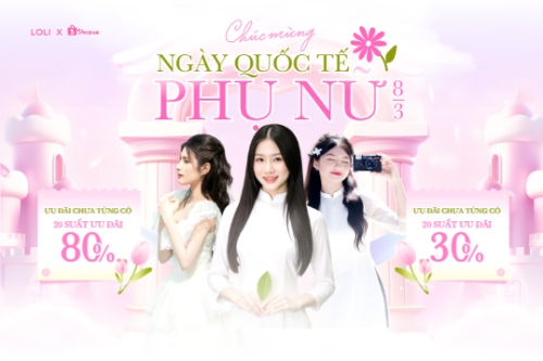 Mẫu thiết kế Bài post MXH ngang Chúc mừng ngày Quốc tế phụ nữ 8/3 1773670102