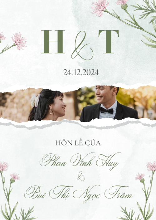 Mẫu thiết kế Khung ảnh (dọc)  	Hoa màu nước, hoa lá, thiên nhiên, floral, màu nước, watercolor 1774519336