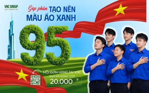 Mẫu thiết kế Banner - Băng rôn Góp phần tạo nên màu áo xanh 1773584106