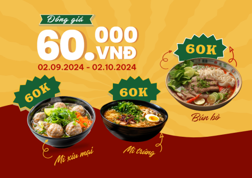 Mẫu thiết kế Menu tờ rời (ngang) Đồ ăn, food, thực phẩm, ẩm thực, món ăn, F&B, nhà hàng, thức ăn, món Việt 1774389039