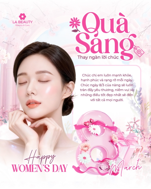 Mẫu thiết kế Bài post MXH dọc Quà sang thay ngàn lời chúc 8/3 1772623518