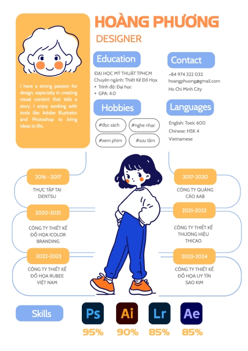 Mẫu thiết kế Hồ sơ xin việc Graphic design, designer, thiết kế, truyền thông, fashion design, social, dễ thương, cute 1773831129
