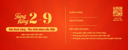 Mẫu thiết kế Gift voucher 2/9, Quốc Khánh, lễ hội, Việt Nam, ẩm thực, nước uống, sự kiện, event, hiện đại, modern 1774545540