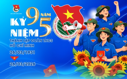 Mẫu thiết kế Banner - Băng rôn Ngày thành lập Đoàn TNCS Hồ Chí Minh 26/3 1773663923