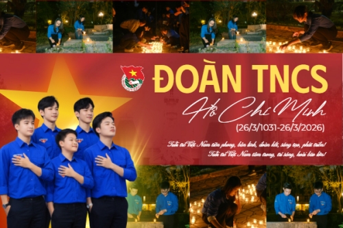 Mẫu thiết kế Bài post MXH ngang Ngày thành lập Đoàn TNCS Hồ Chí Minh 20/3 1773671577