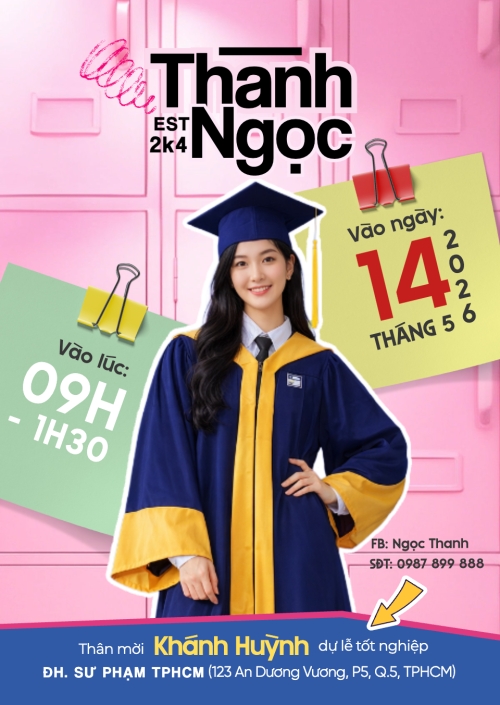 Mẫu thiết kế Thư mời Graduation 1772641503
